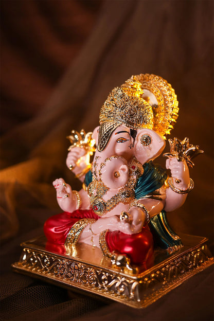 Ganpati Gold-Plated Idol 3 Inch