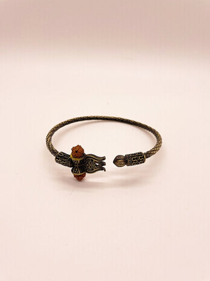 Adjustable Bracelet Shiv Trishul Rudraksha Damroo Kada