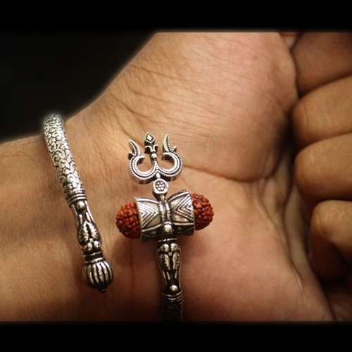 Lord Shiv Trishul Bangle Rudraksha